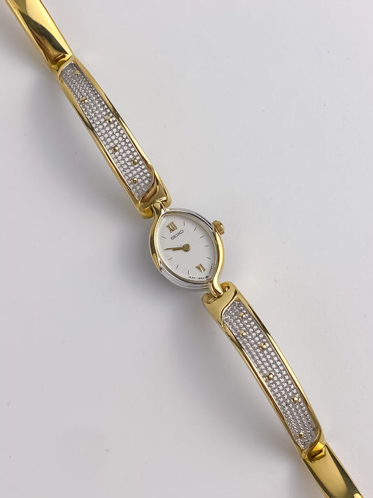 Seiko Vintage Gold Watch Bangle