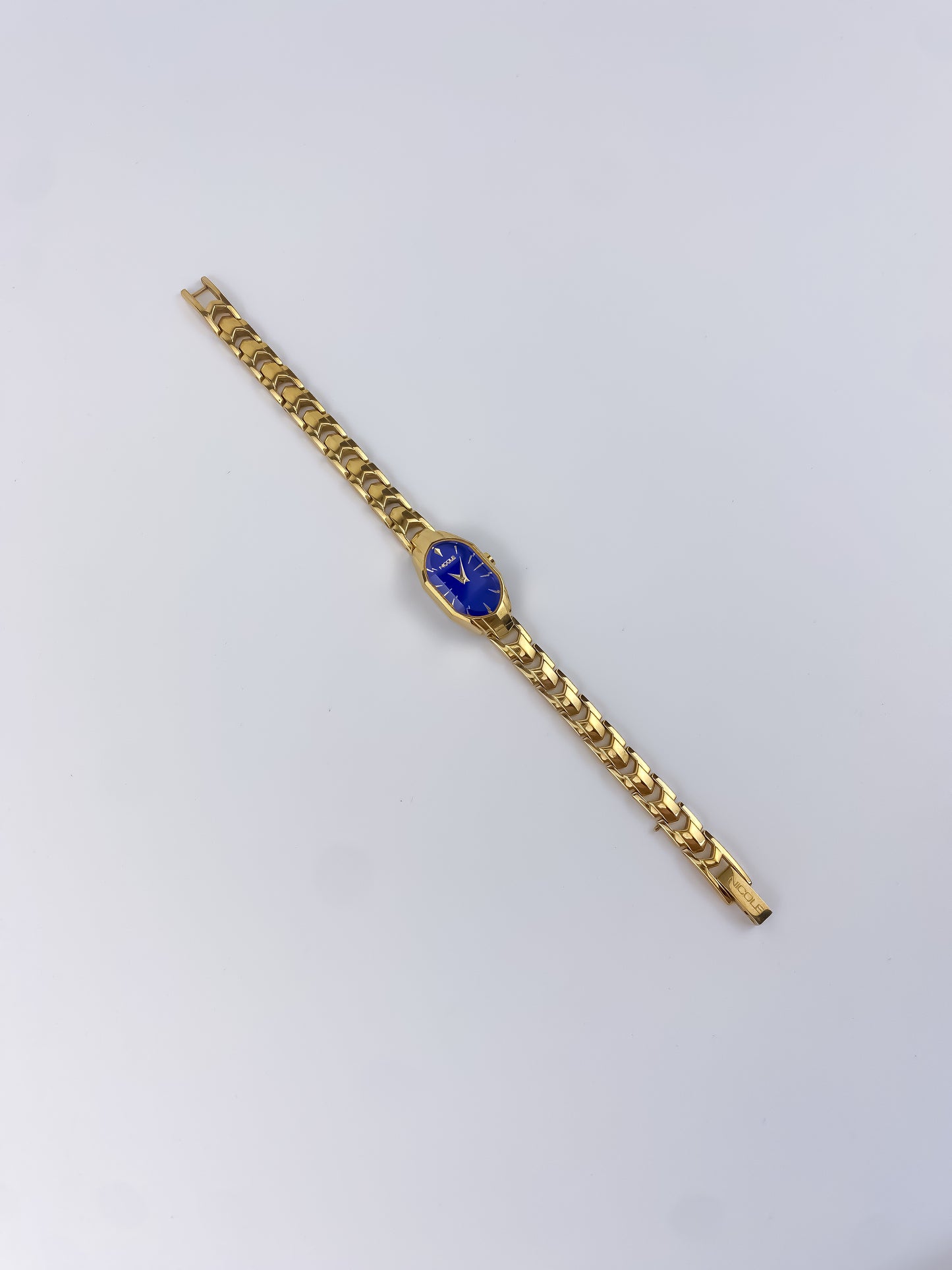 Nicole Vintage Gold Watch Blue Dial