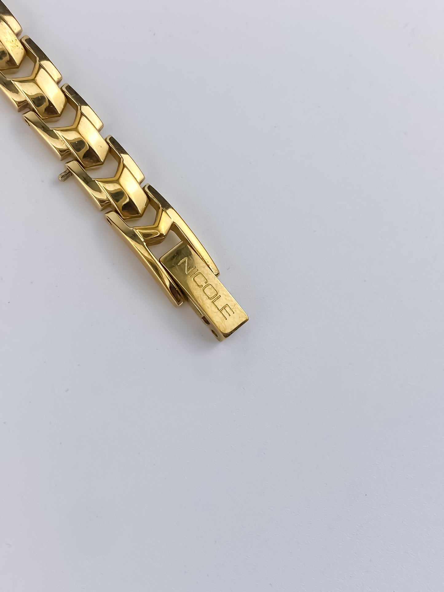 Nicole Vintage Gold Watch Blue Dial
