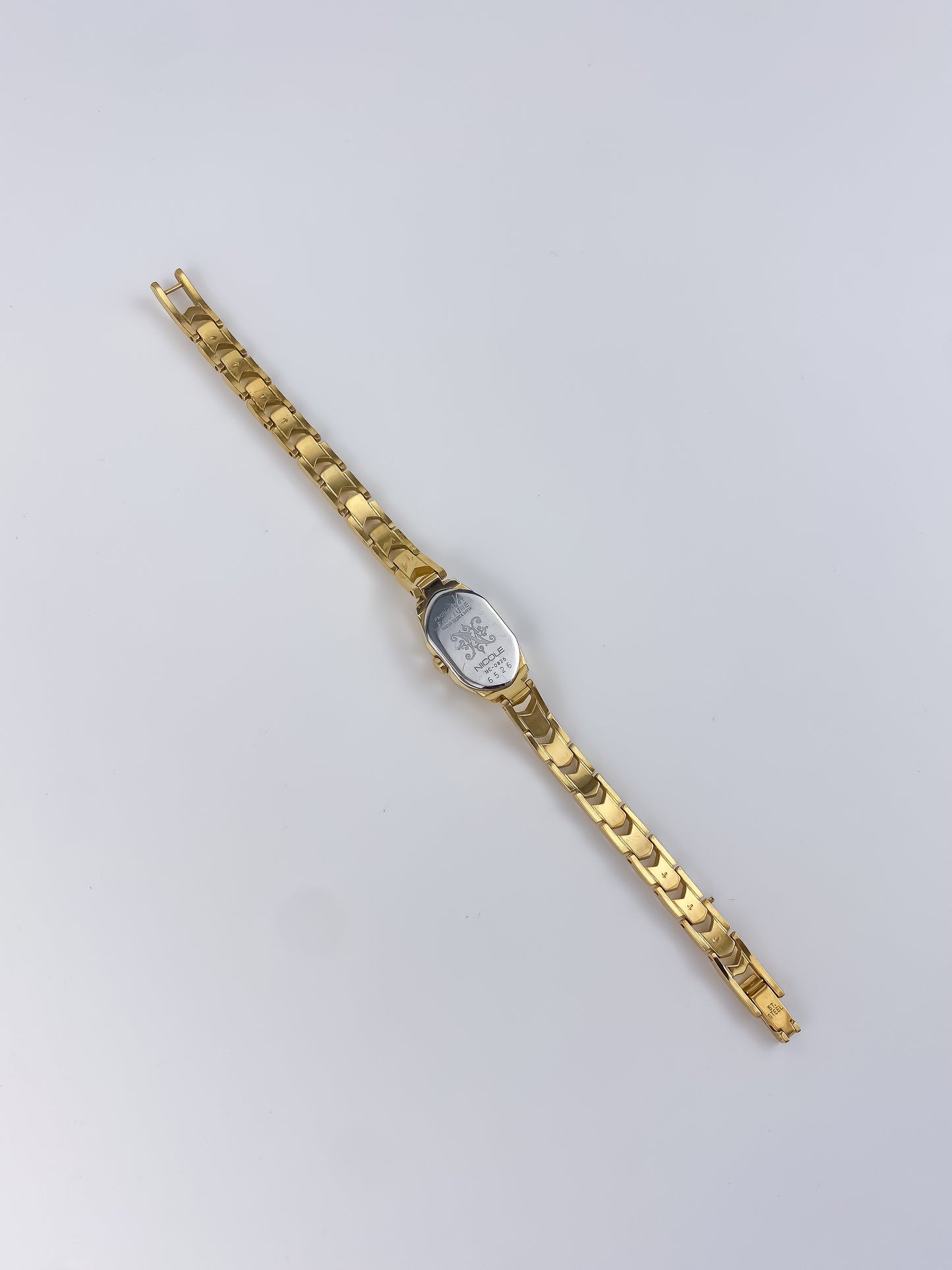 Nicole Vintage Gold Watch Blue Dial
