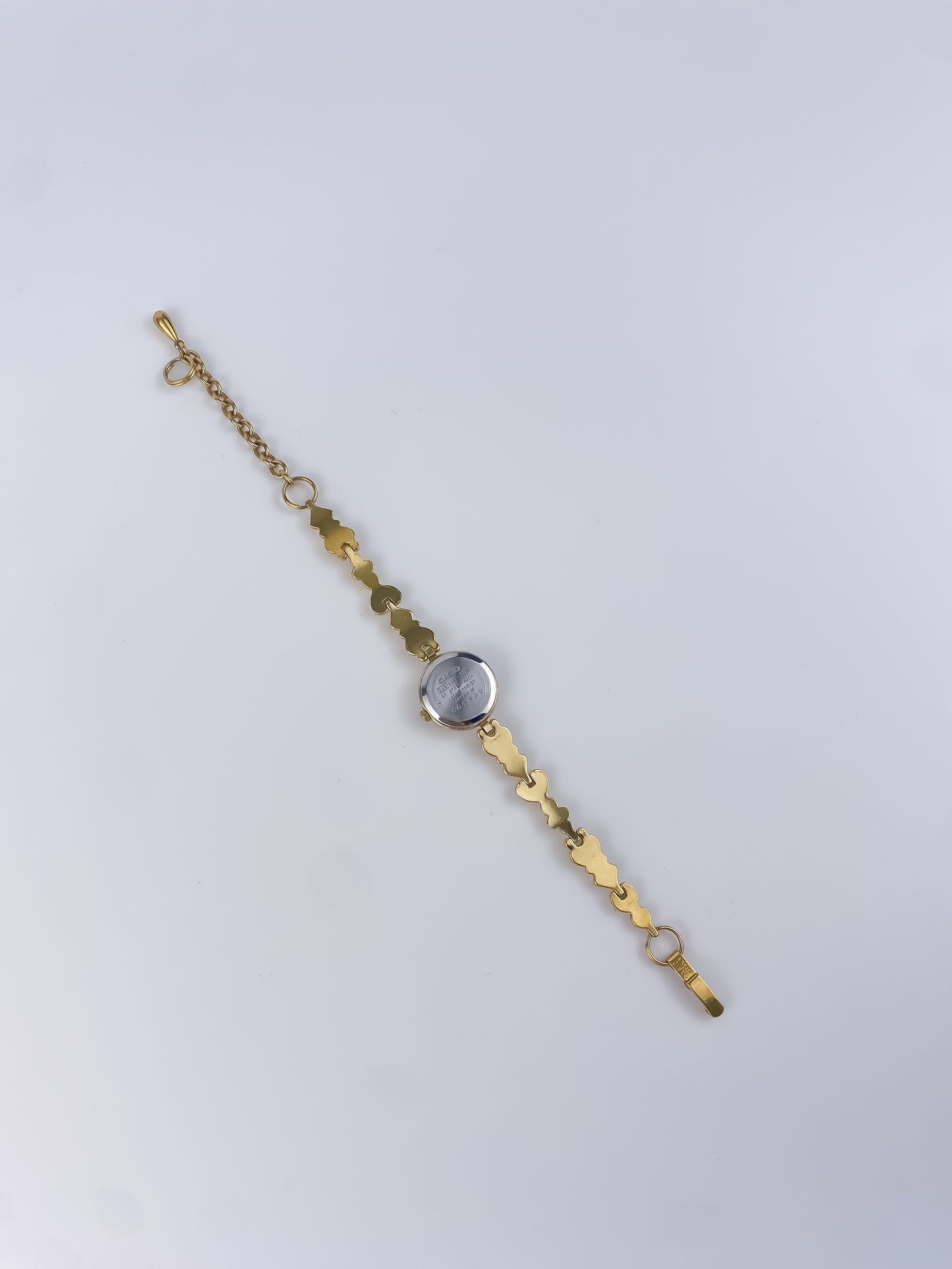 Casio Vintage Gold Watch Hearts Chain Bracelet