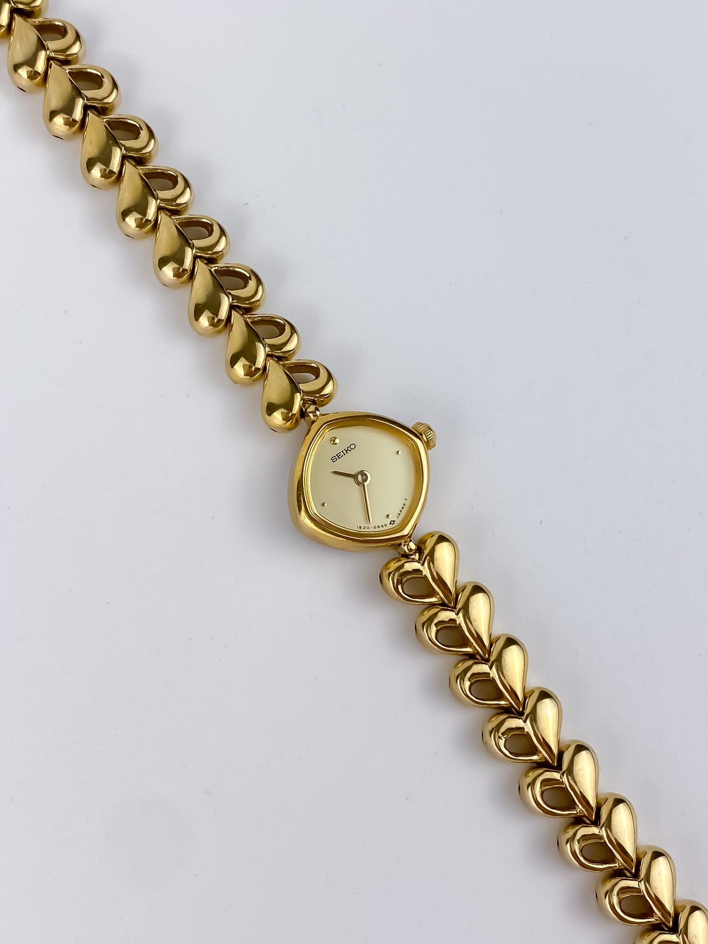 Seiko Vintage Watch Gold Hearts