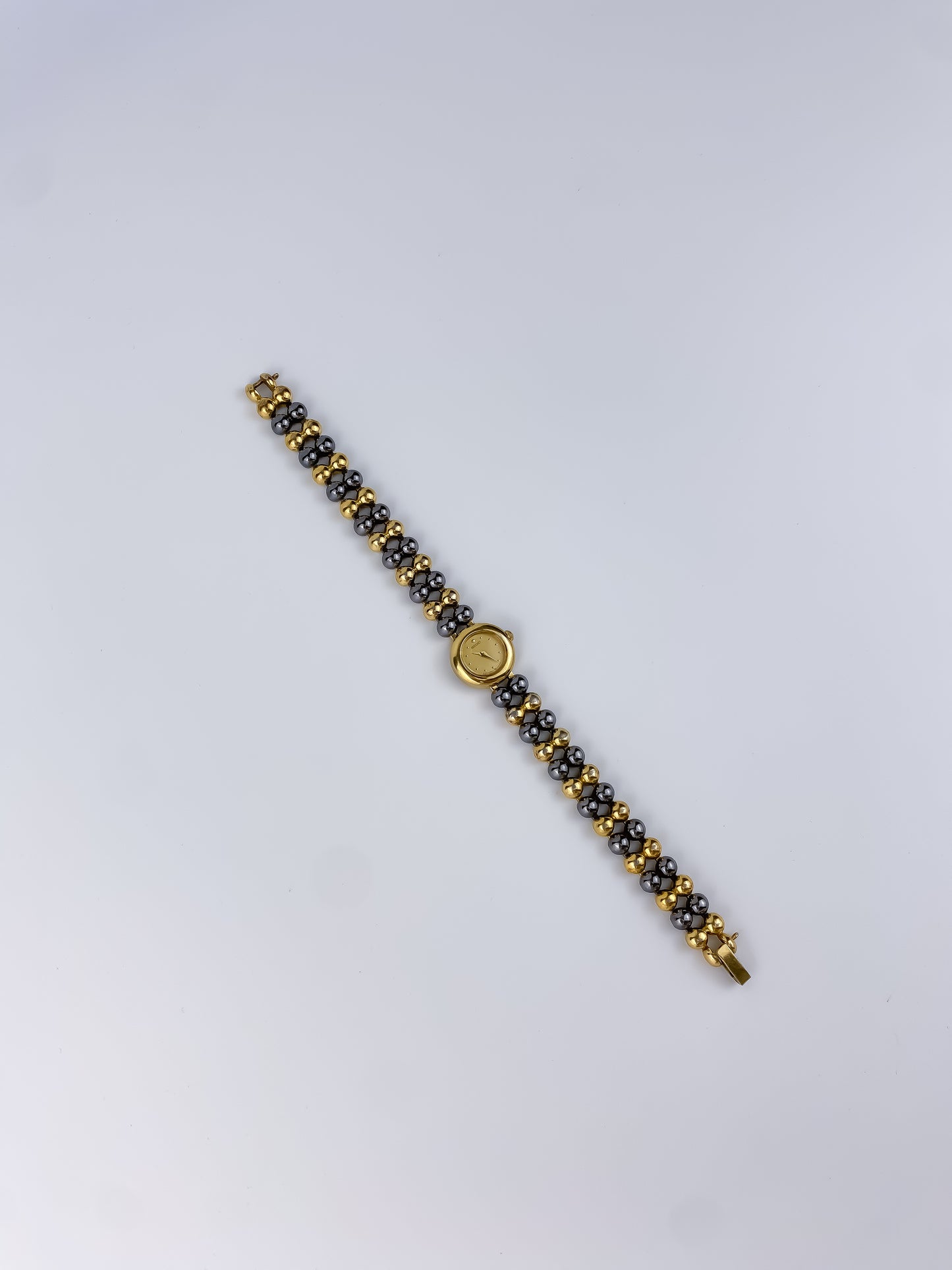 Seiko Vintage Gold & Black Pearls
