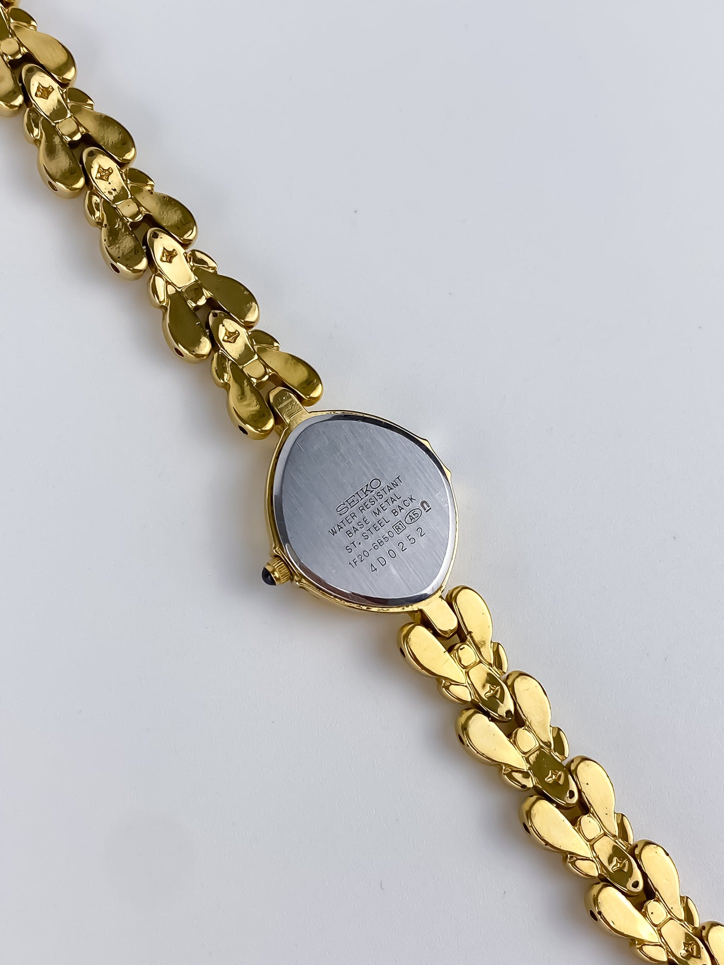 Seiko Exceline Diamonds Vintage Gold Braid Watch