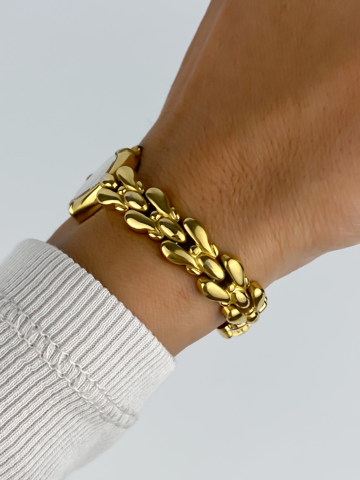 Seiko Exceline Diamonds Vintage Gold Braid Watch