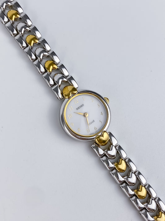 Seiko Tissé Hearts Duo Tone Vintage Watch