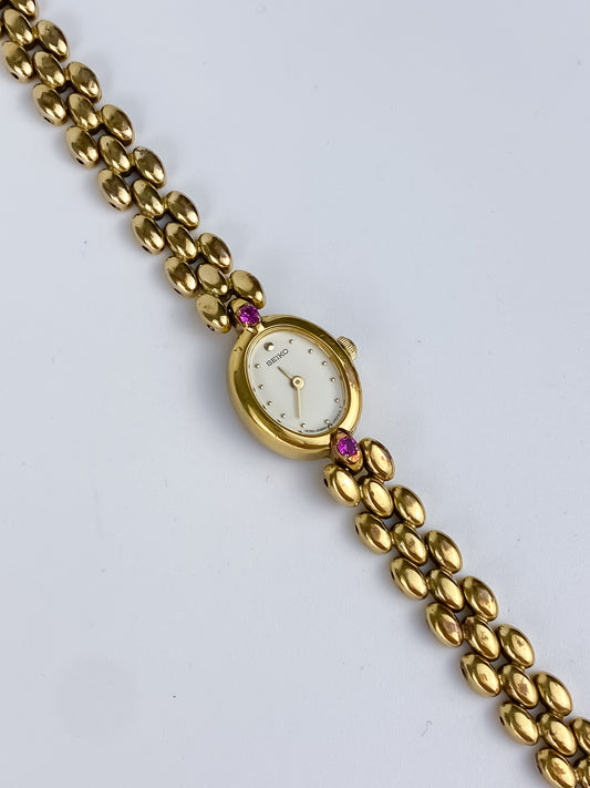 Seiko Rubies Vintage Gold Braid Watch
