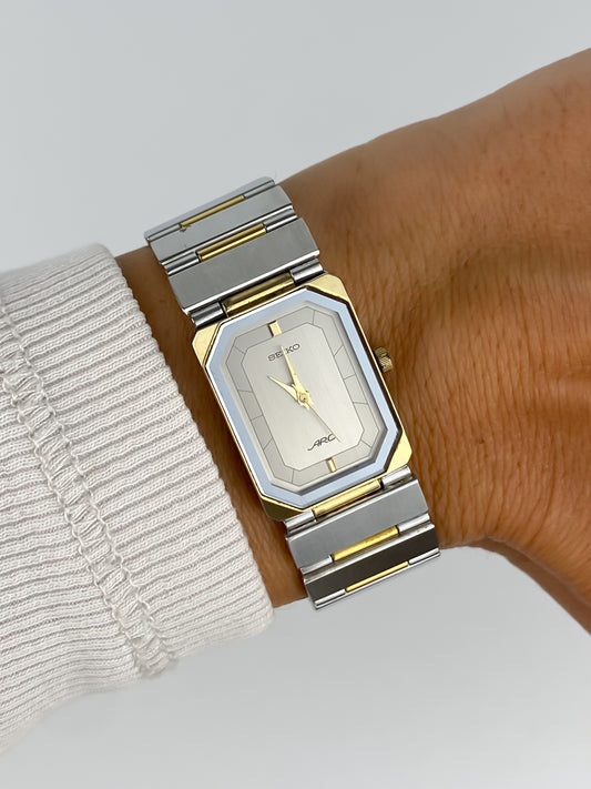 Rare Seiko Arc Duo Tone Vintage Watch