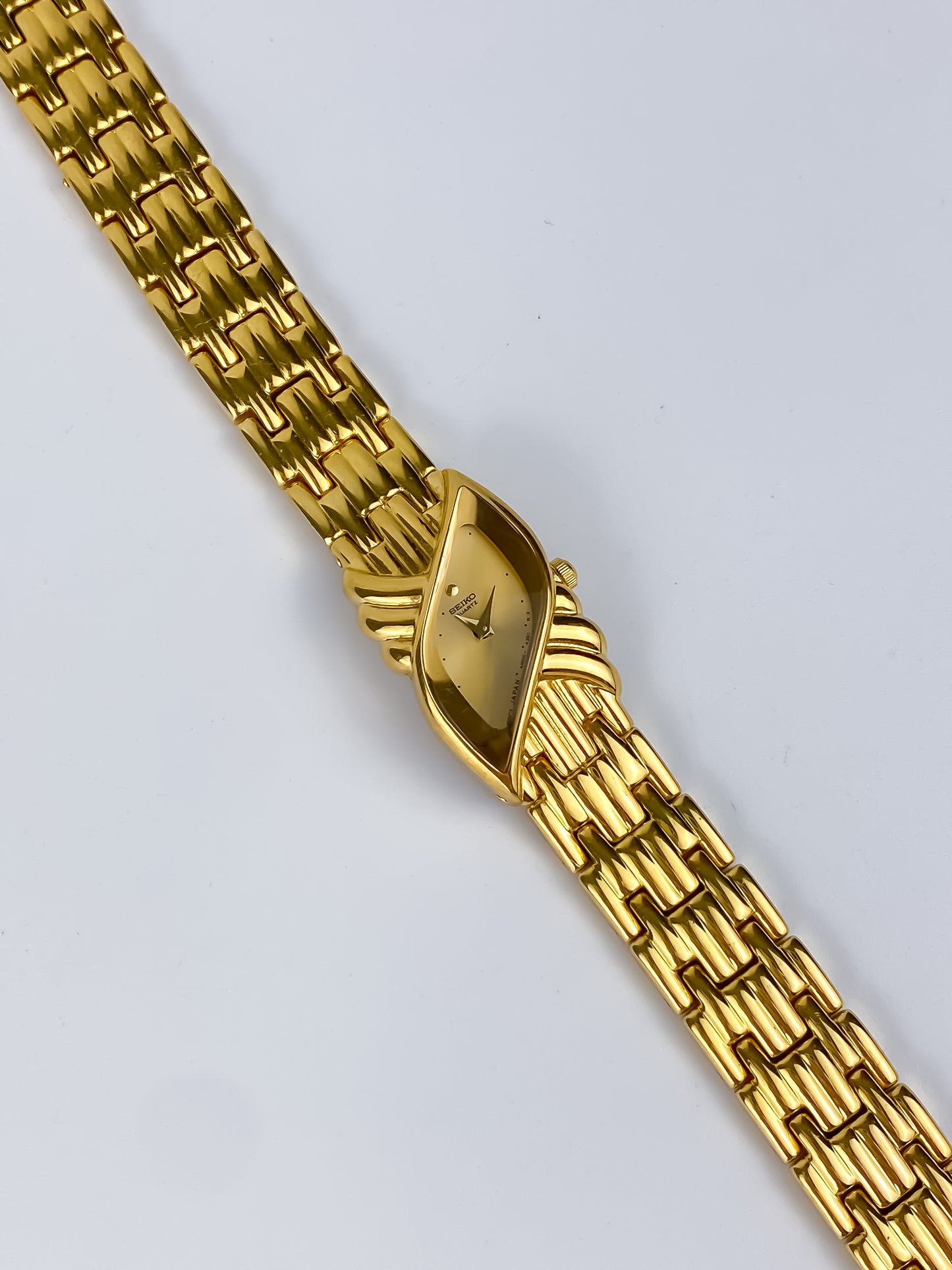 Rare Seiko Assymetrical Gold Vintage Watch