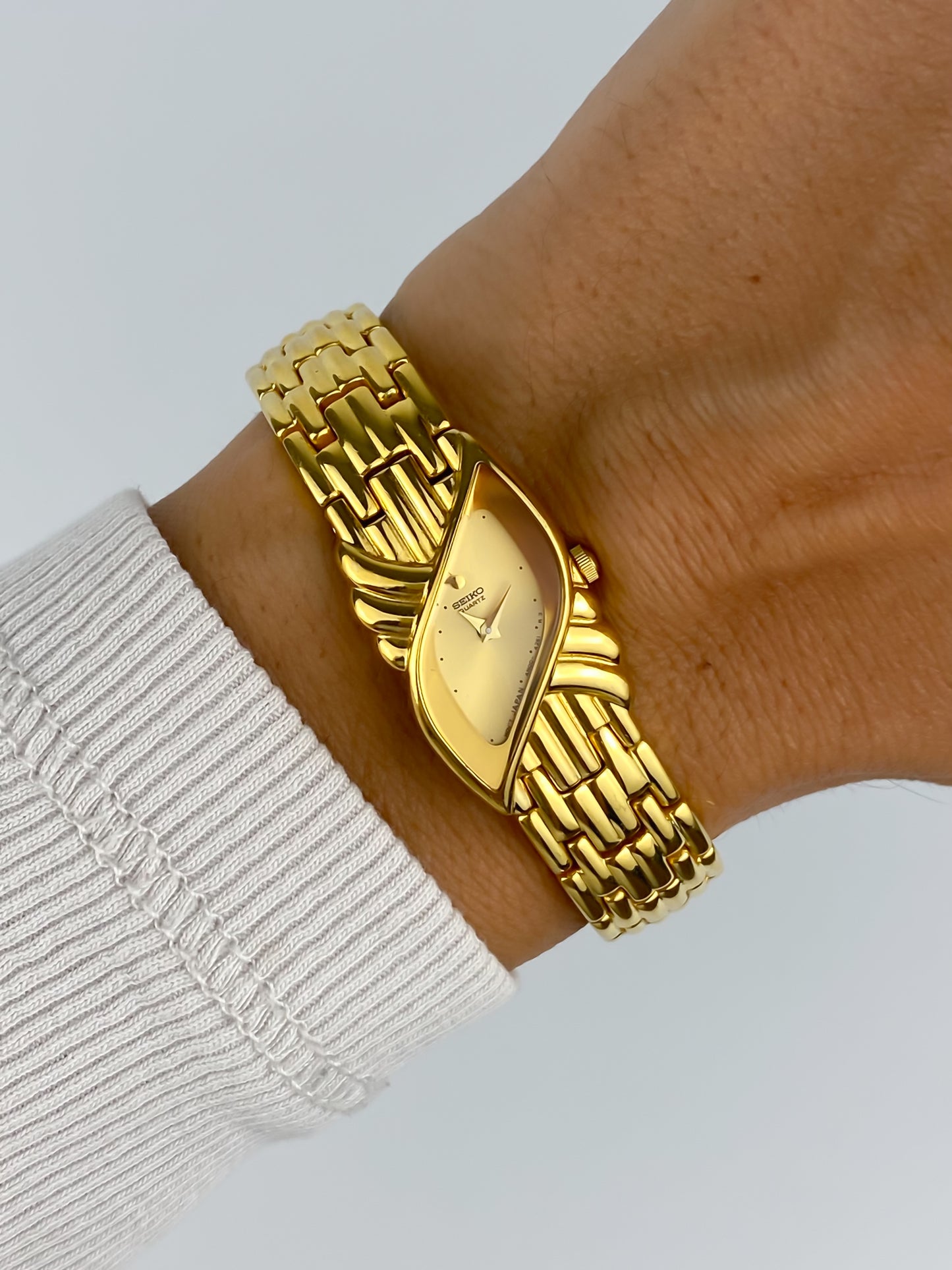 Rare Seiko Assymetrical Gold Vintage Watch