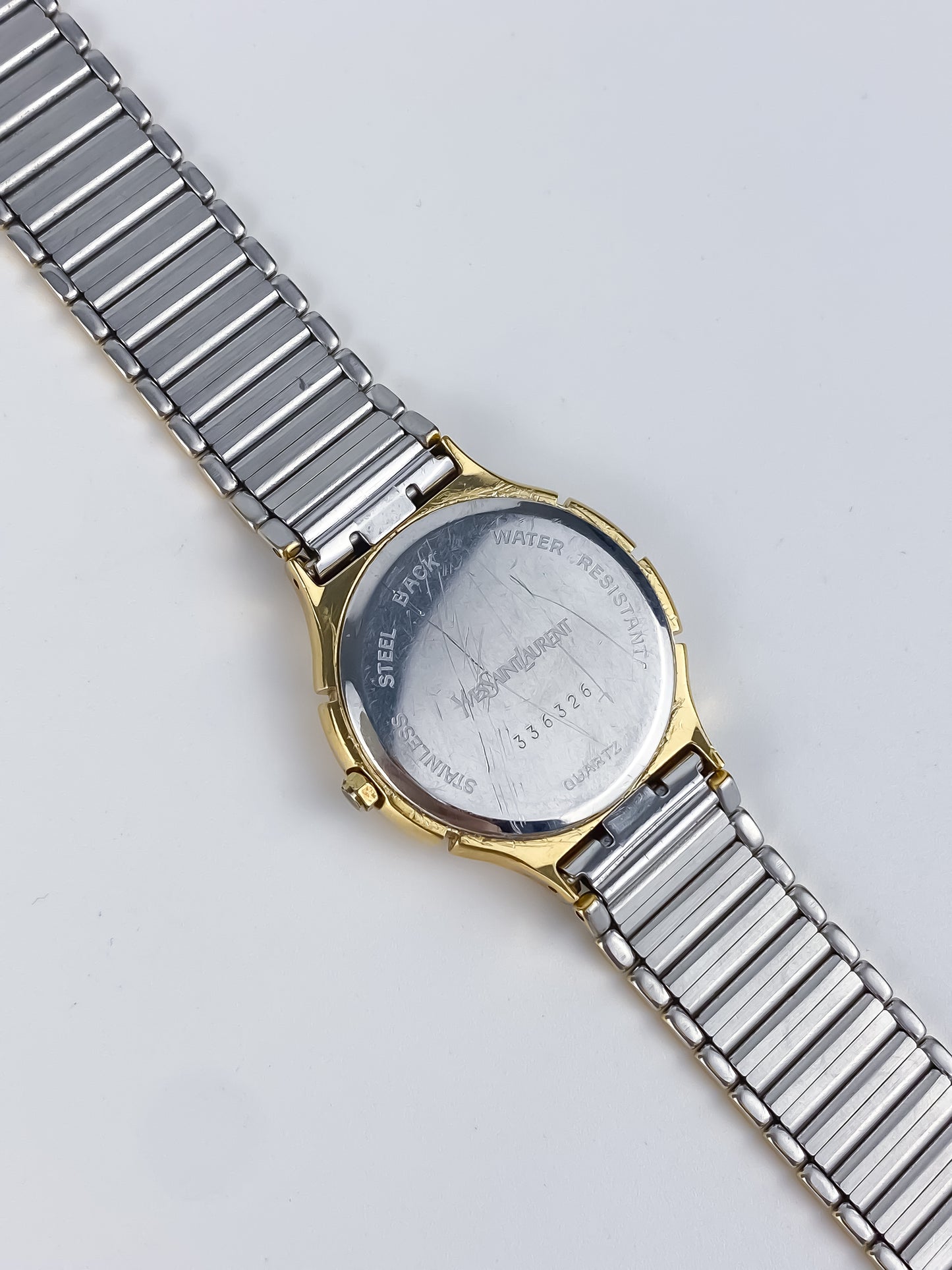 Yves Saint Laurent Unisex Duo Tone Roman Numbers Watch