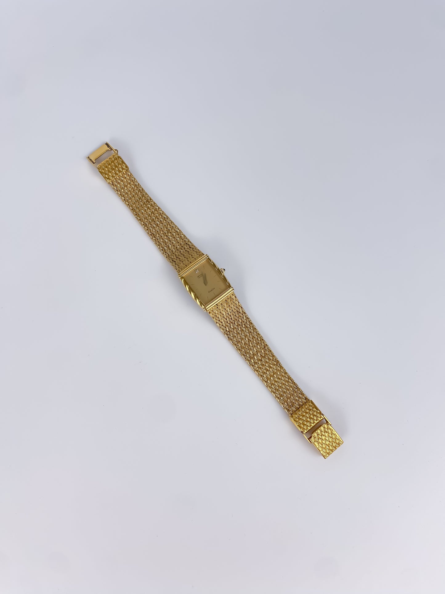 Seiko Exceline Diamond Gold Mesh Bracelet