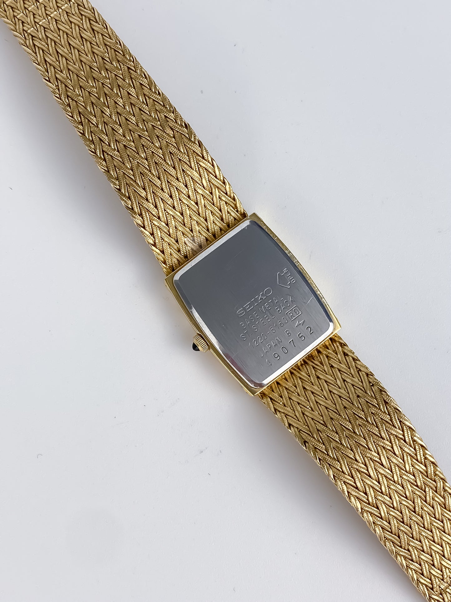 Seiko Exceline Diamond Gold Mesh Bracelet