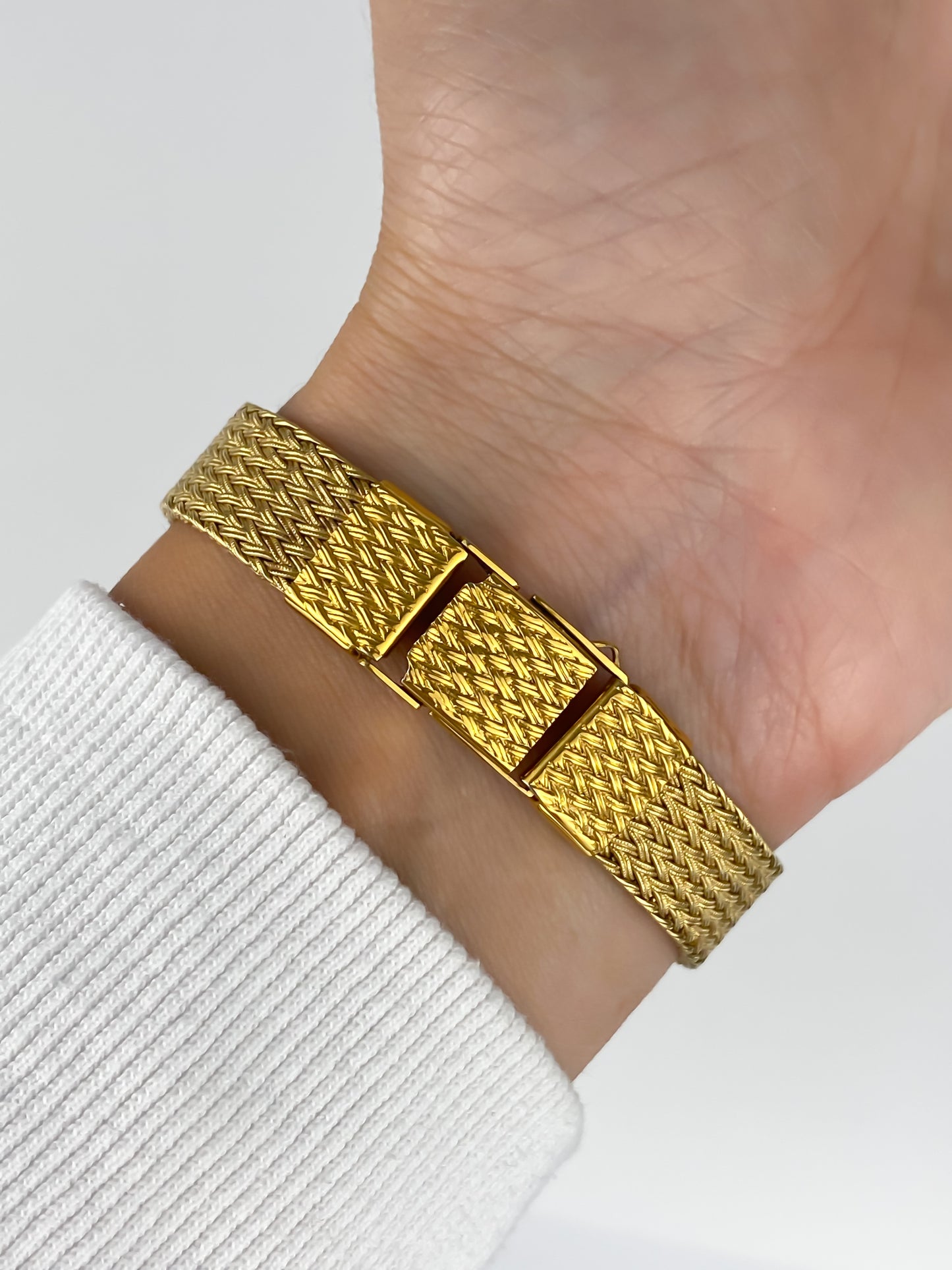 Seiko Exceline Diamond Gold Mesh Bracelet