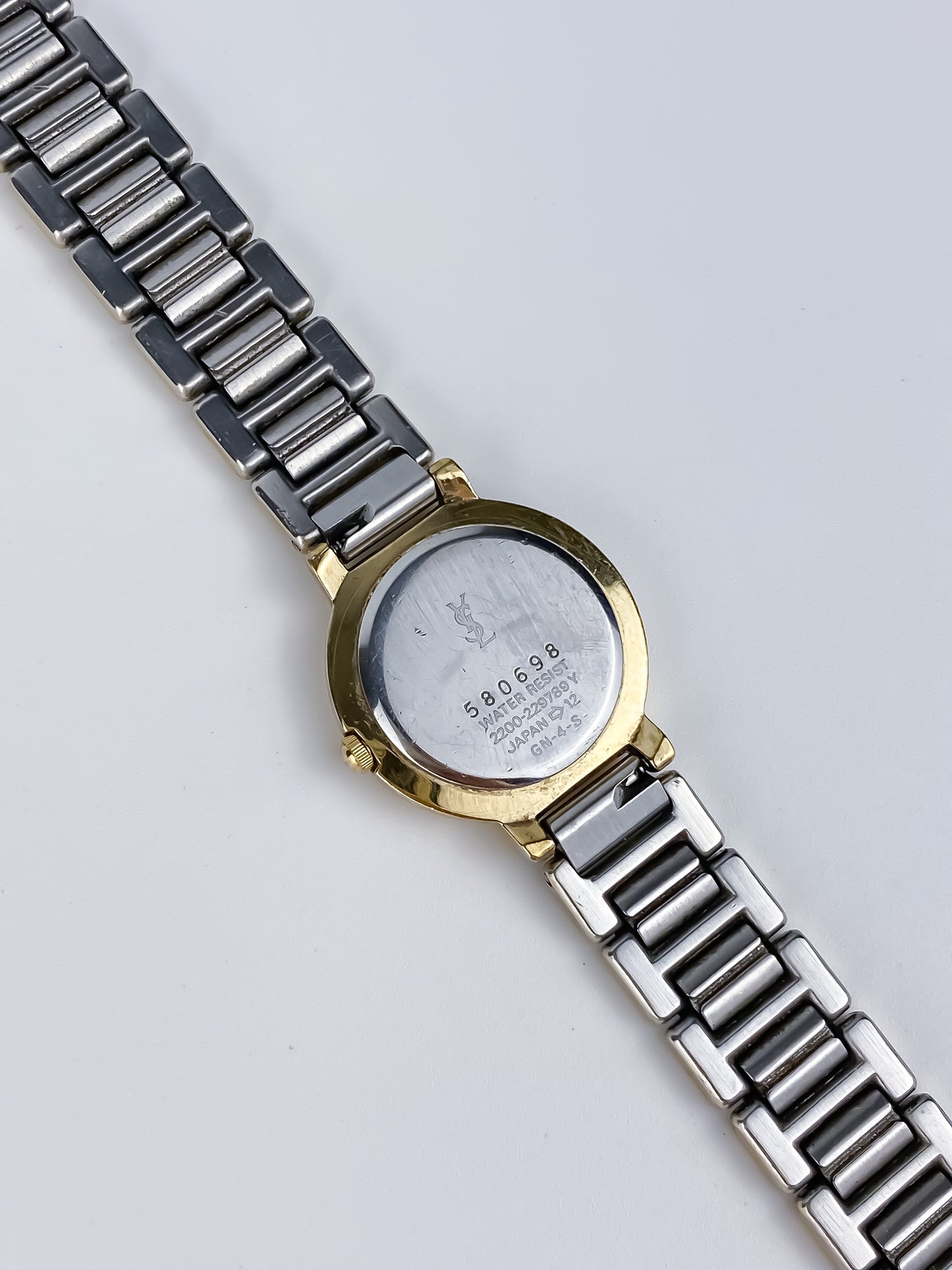 Vintage Yves Saint Laurent Round Blue Dial Watch – 1990s