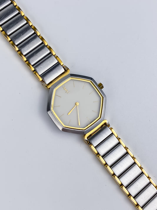 Vintage Yves Saint Laurent Octogonal Dial Watch – 1990s