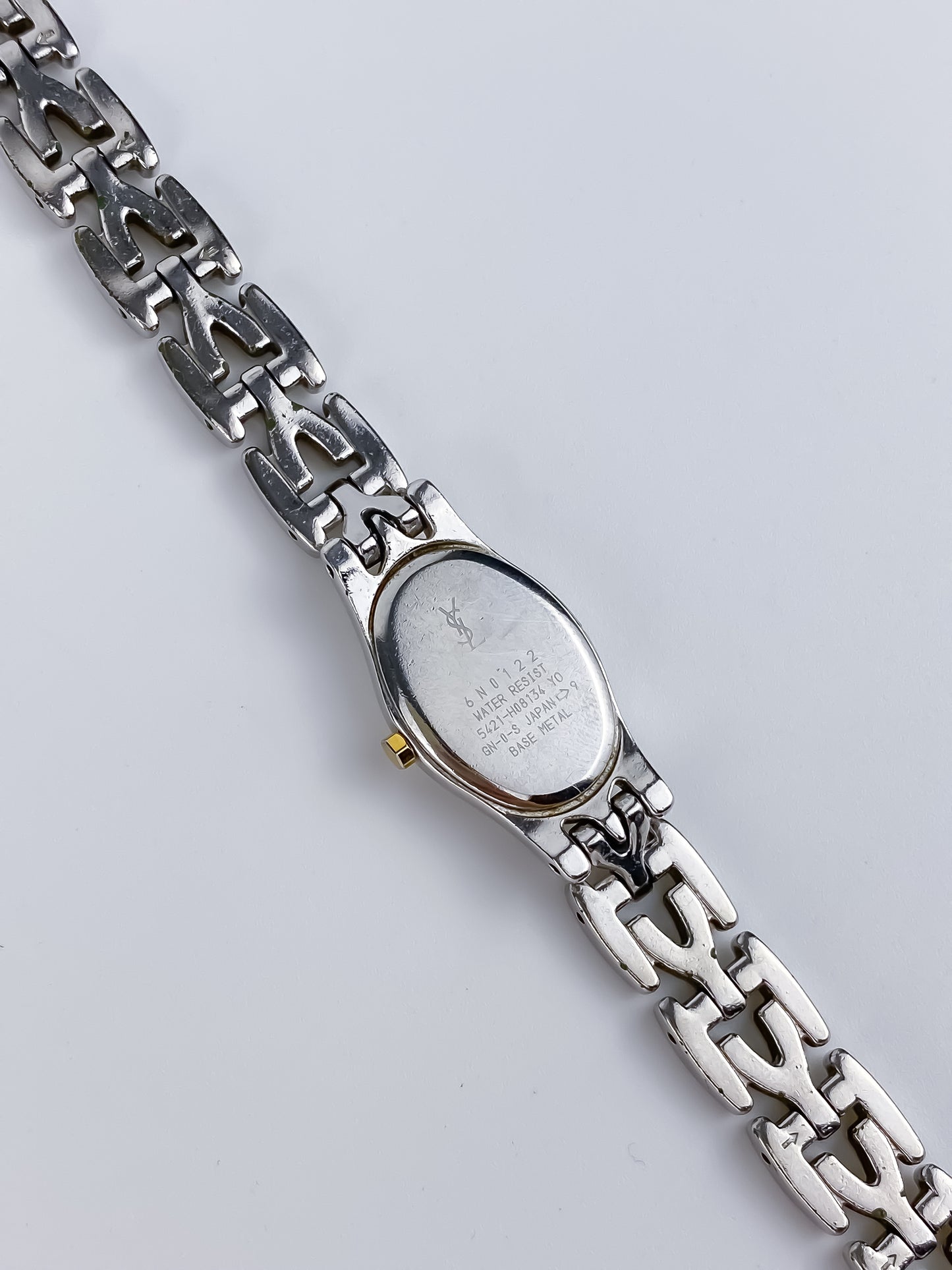 Yves Saint Laurent Duo Tone Vintage Watch Oval Dial