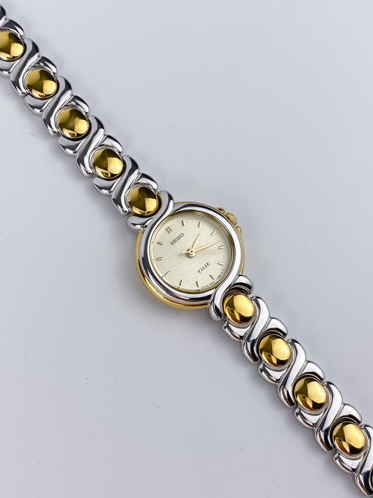 Seiko Tissé Rounds Duo Tone Vintage Watch
