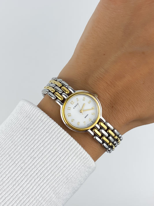 Seiko Creo Duo Tone Vintage Cocktail Watch