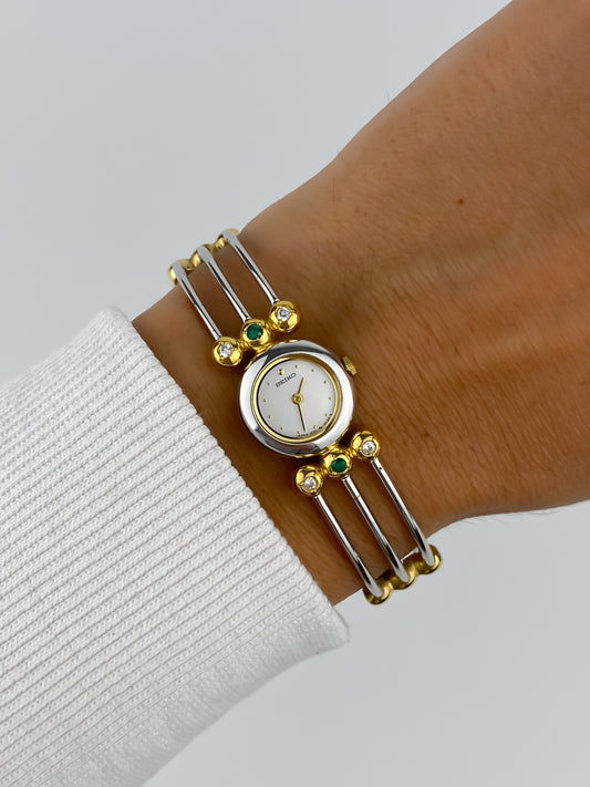 Rare Seiko Stones Vintage Watch Bangle