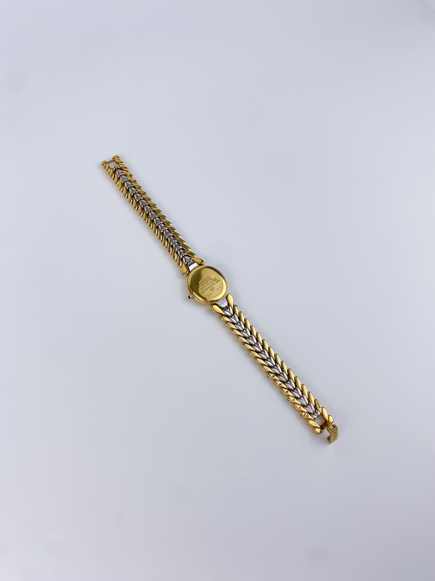 Rare Seiko Exceline Vintage Gold Diamonds Watch Cocktail 90s