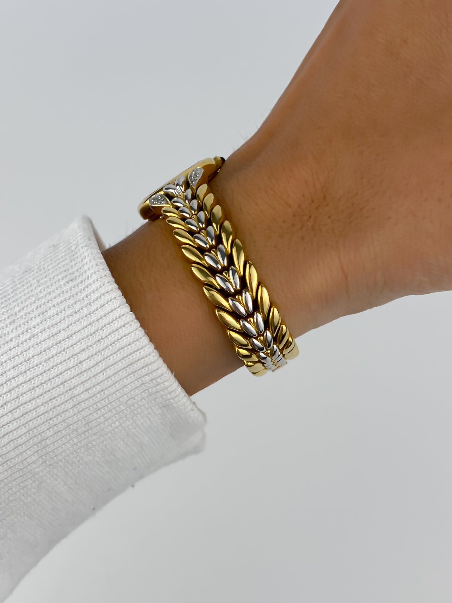 Rare Seiko Exceline Vintage Gold Diamonds Watch Cocktail 90s