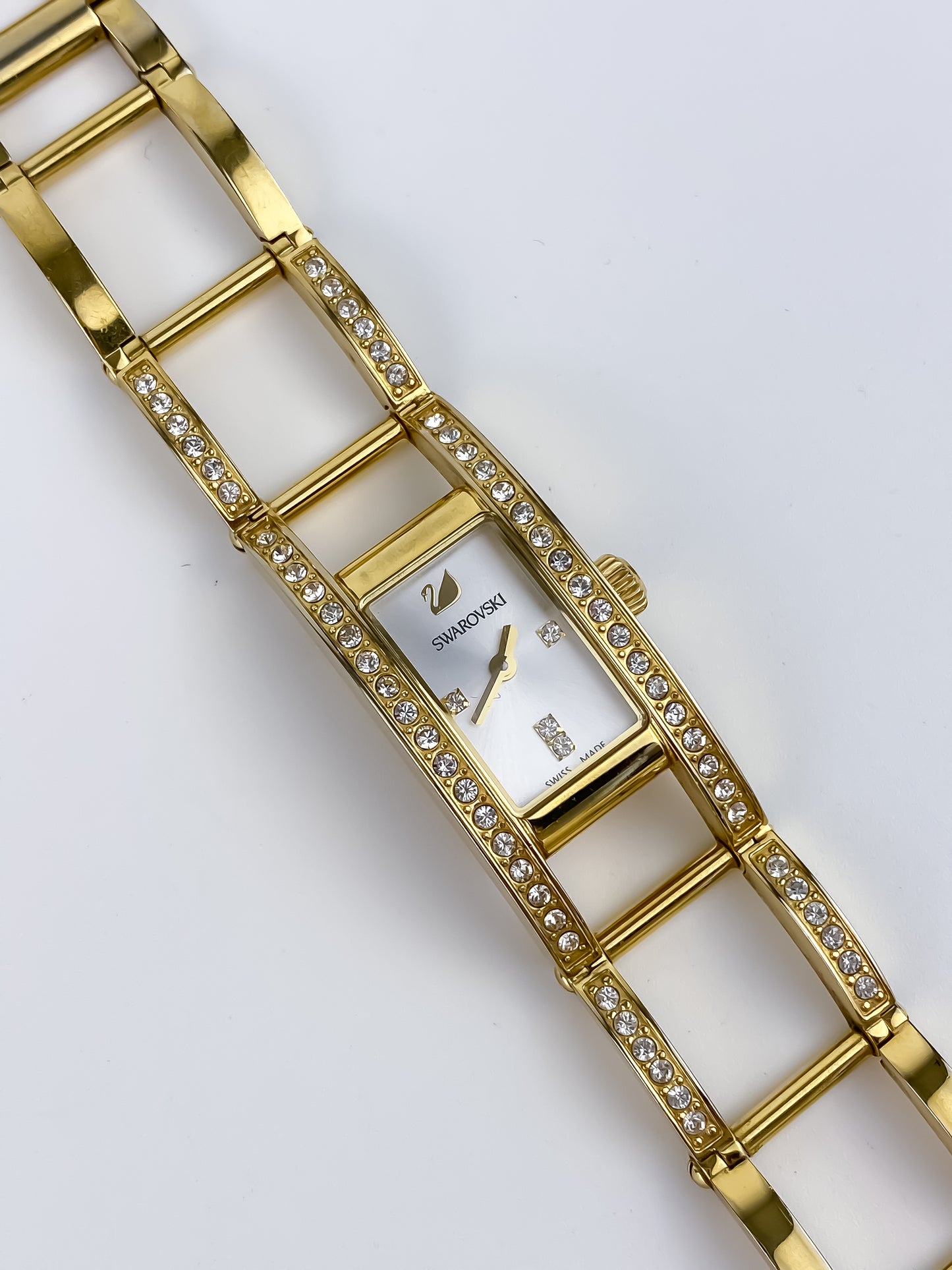 Swarovski Vintage Gold Watch Cocktail Yk2 Box and Papers