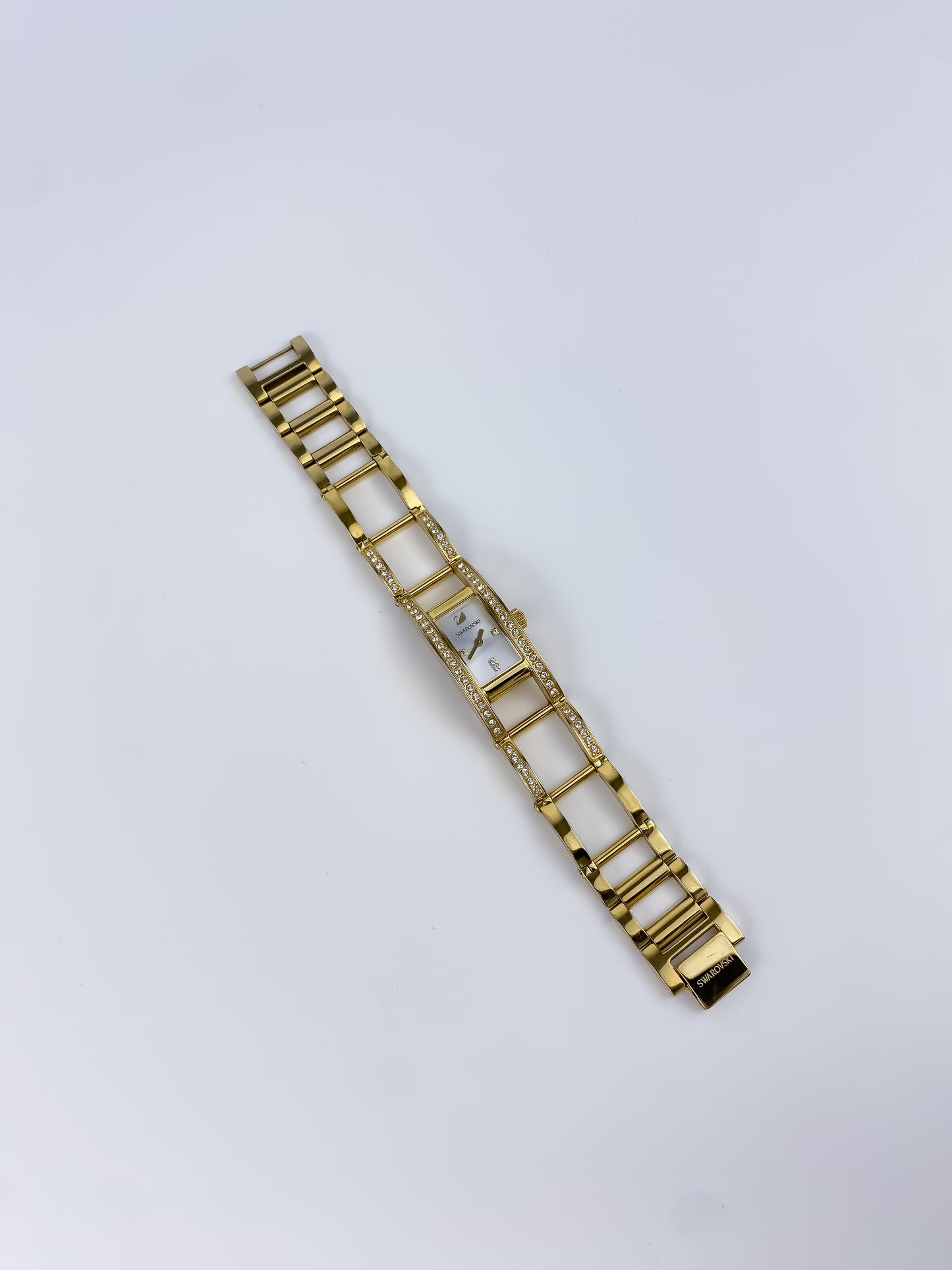 Swarovski Vintage Gold Watch Cocktail Yk2 Box and Papers