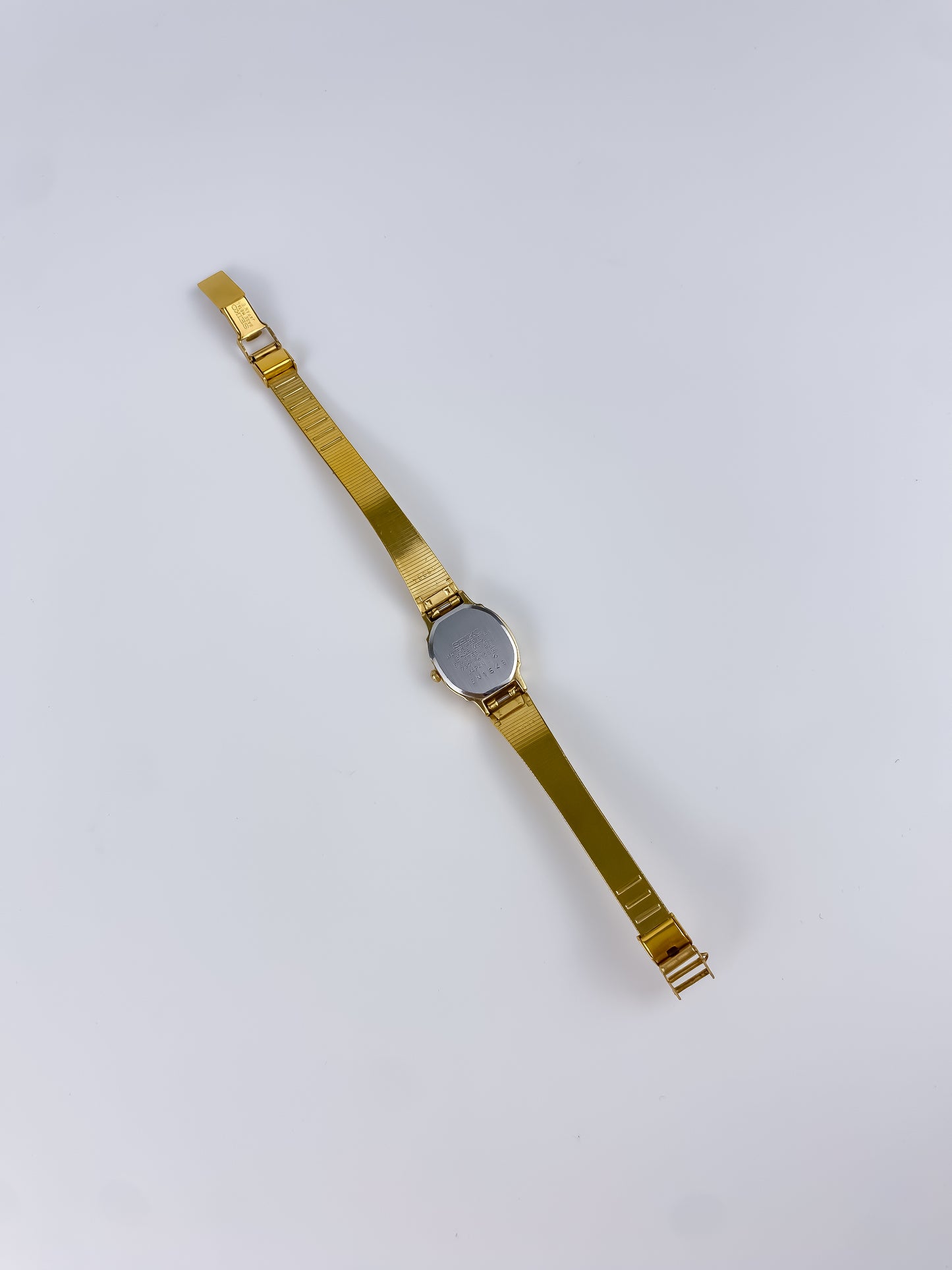 Seiko Vintage Gold Watch Cocktail 80s Mesh Bracelet