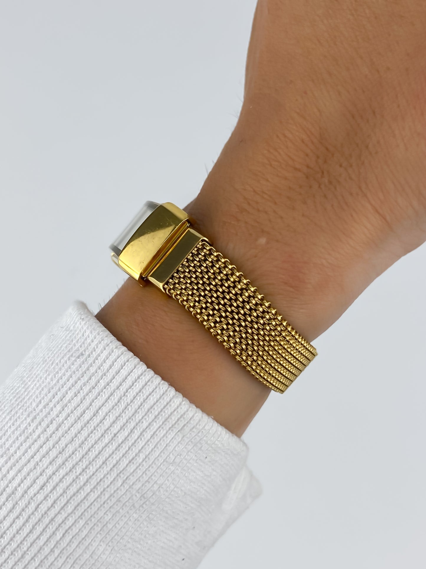 Rare Yves saint Laurent Vintage Gold Bracelet Watch Cocktail Y2K