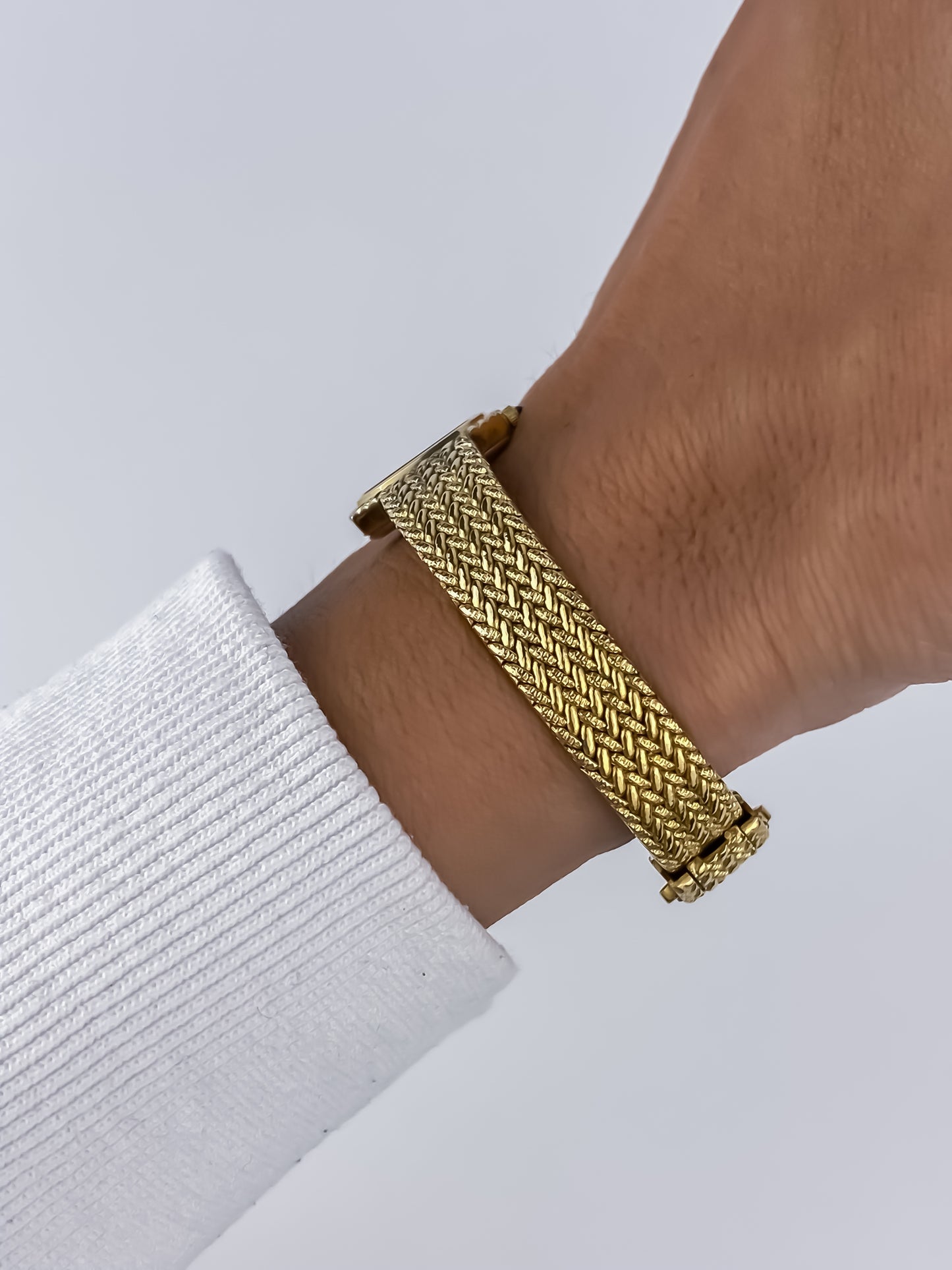 Citizen Vintage Gold Watch Cocktail 80s Milanese Bracelet