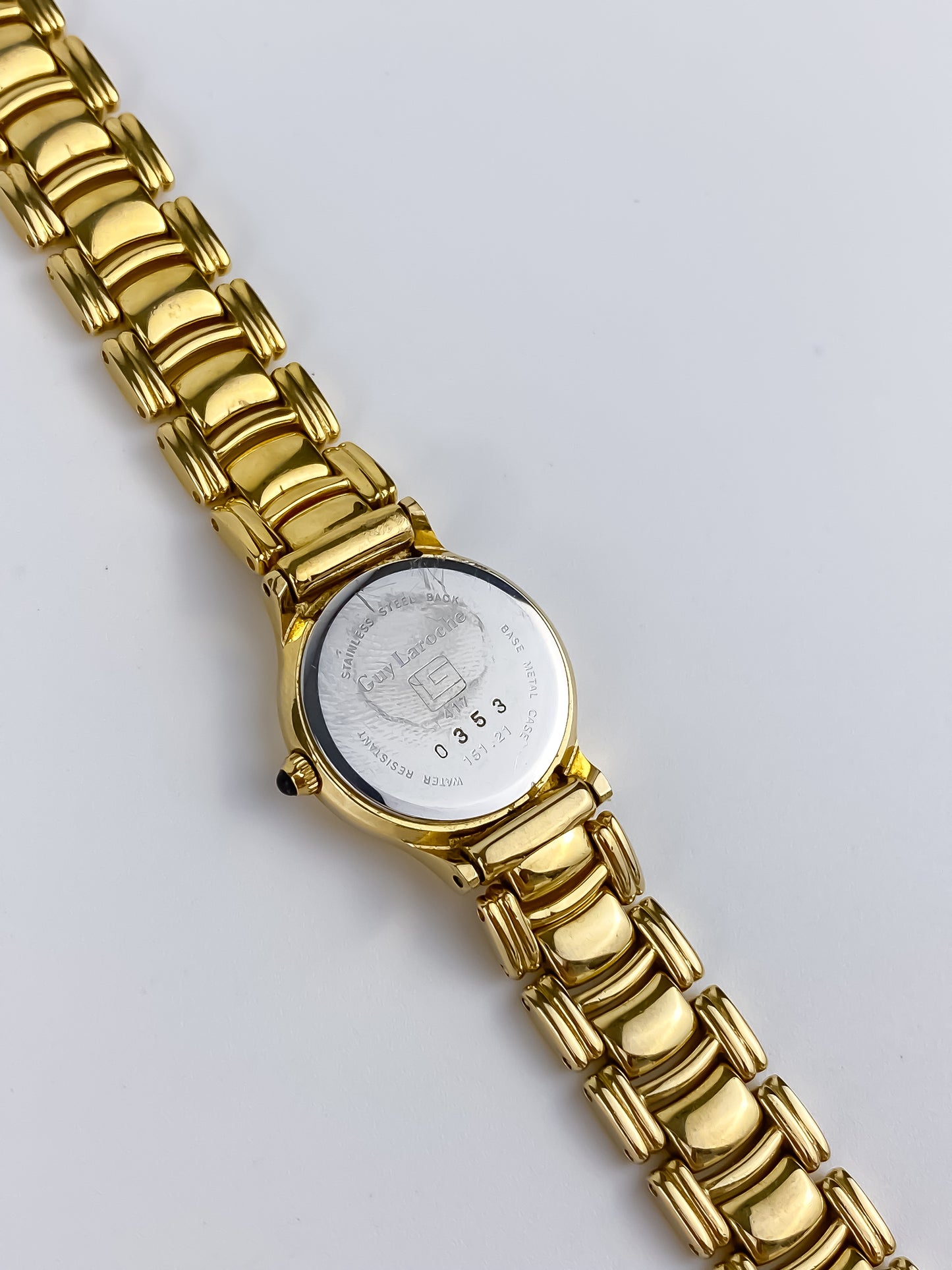 Guy Laroche Vintage Gold Watch Cocktail 90s