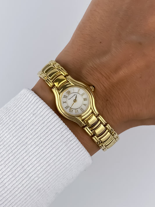 Guy Laroche Vintage Gold Watch Cocktail 90s