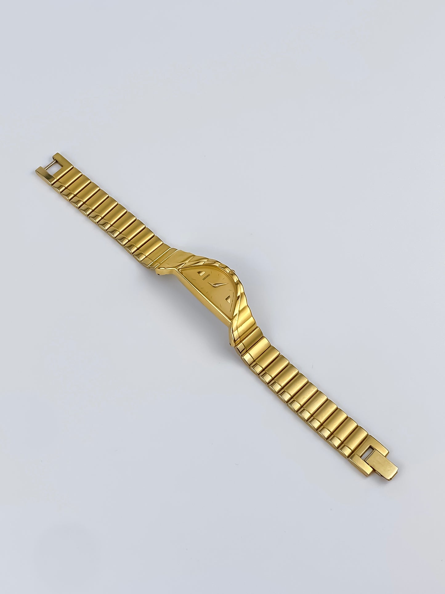 Very Rare Seiko Rivoli Half Moon Vintage Watch Gold Plated