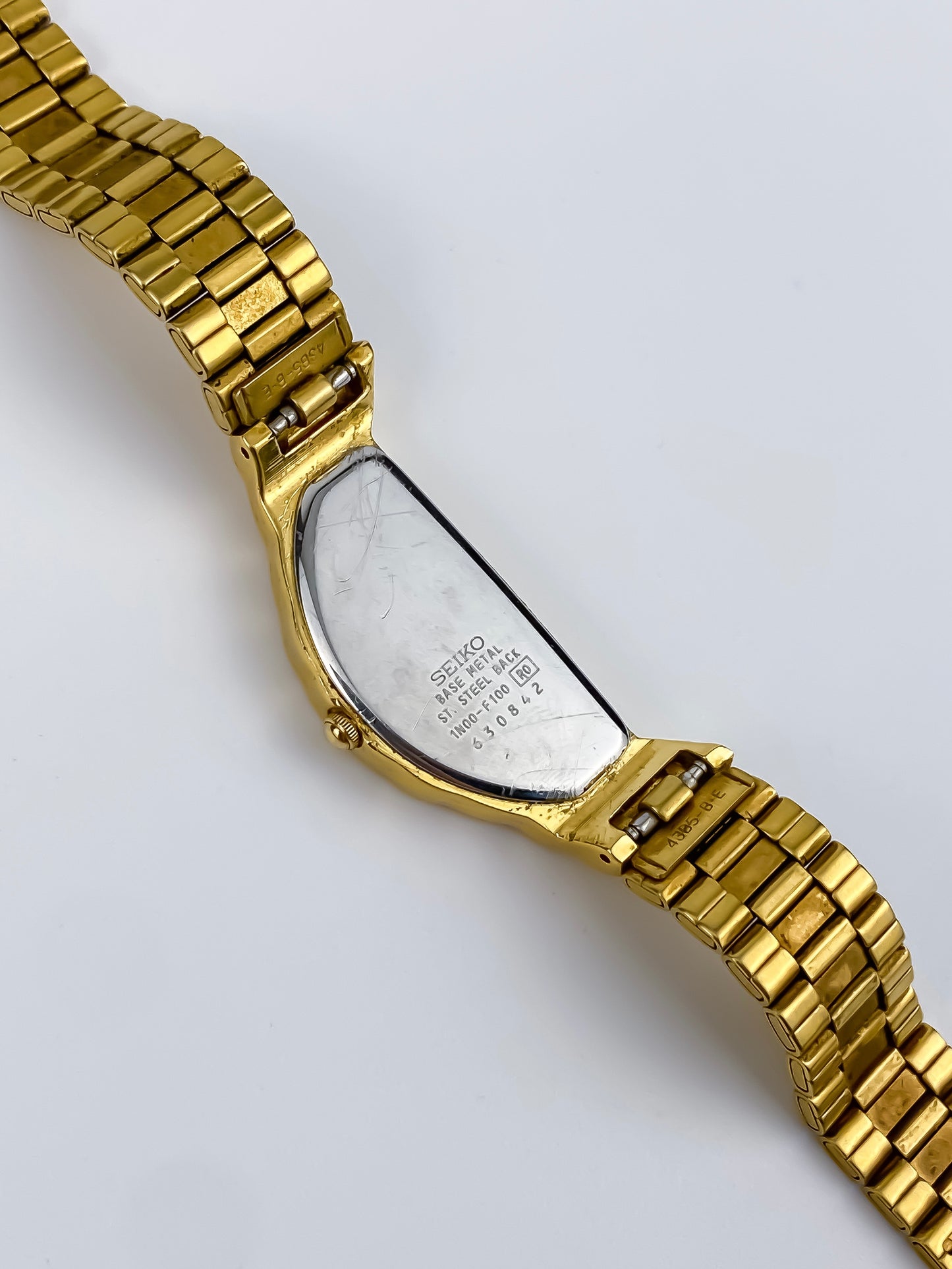 Very Rare Seiko Rivoli Half Moon Vintage Watch Gold Plated
