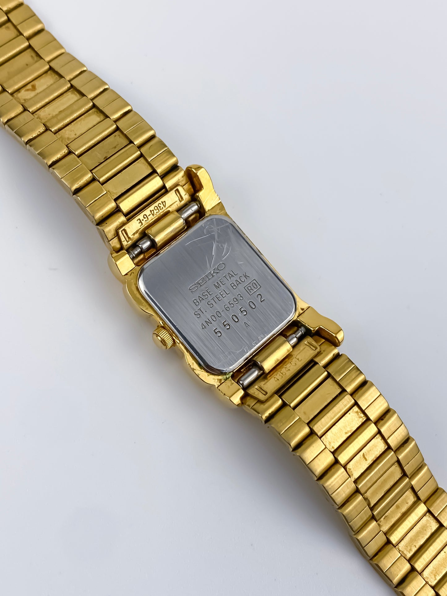 Rare Seiko Asymmetrical Vintage Watch Gold Plated